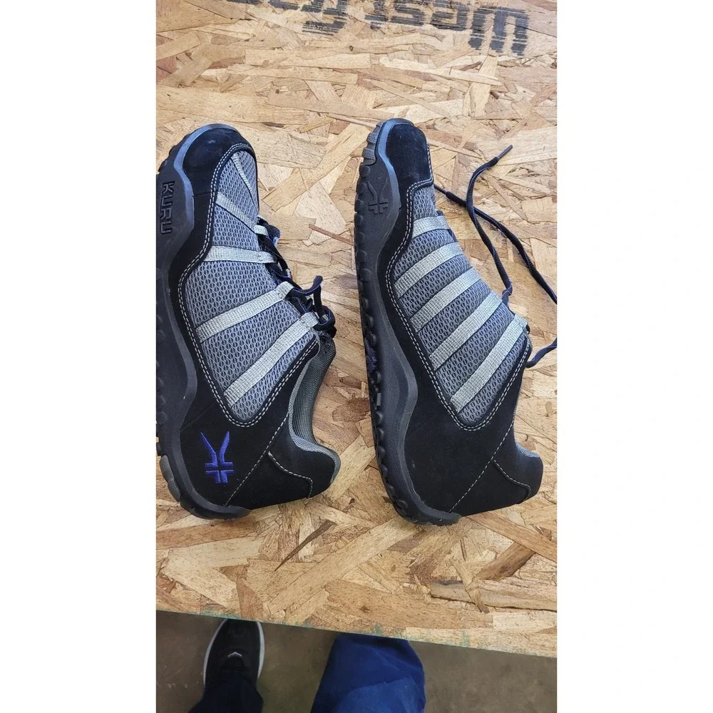 Kuru Quantum Womens 9 Grey Black Purple Mesh Walking Shoes 200625